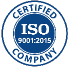 ISO 9001:2015 certification logo Alphavima Technologies