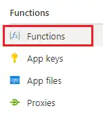 Azure Function list for QuickBooks integration