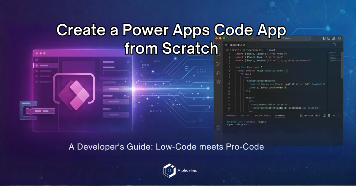 How to Create a Power Apps Code App from Scratch (Preview)
